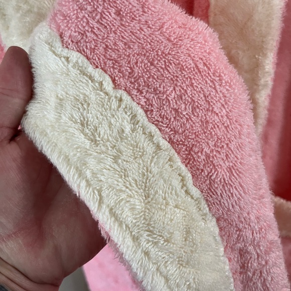 Vintage Bloomsfield Pink Plush Terry Cloth Robe Women’s Med/ Large - Picture 12 of 12